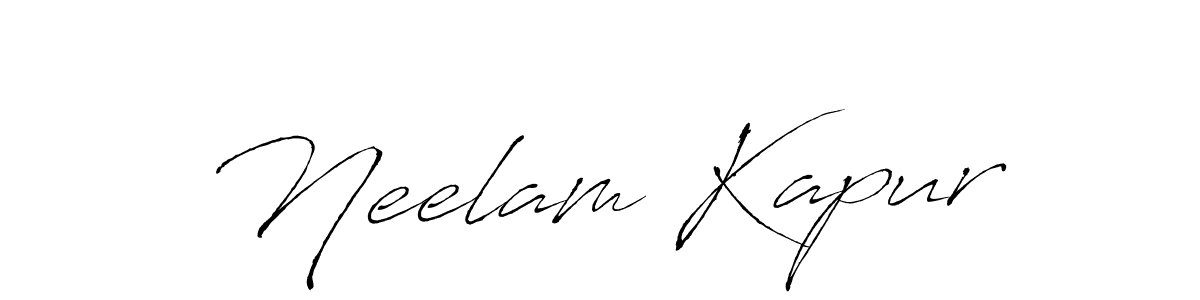 How to make Neelam Kapur signature? Antro_Vectra is a professional autograph style. Create handwritten signature for Neelam Kapur name. Neelam Kapur signature style 6 images and pictures png