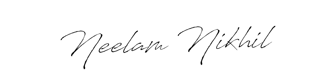 How to Draw Neelam Nikhil signature style? Antro_Vectra is a latest design signature styles for name Neelam Nikhil. Neelam Nikhil signature style 6 images and pictures png