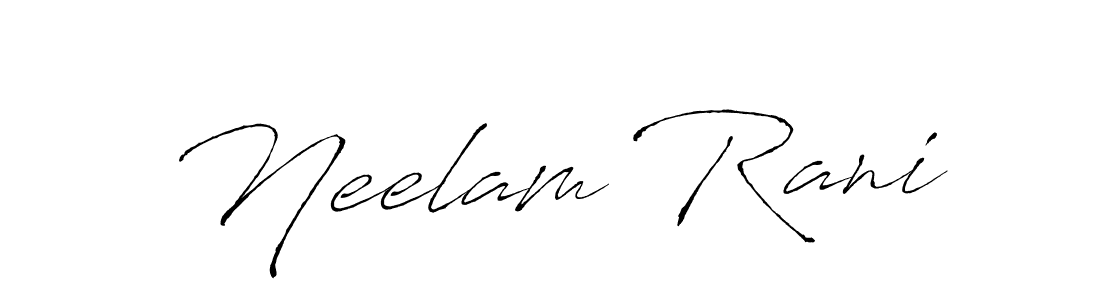 Neelam Rani stylish signature style. Best Handwritten Sign (Antro_Vectra) for my name. Handwritten Signature Collection Ideas for my name Neelam Rani. Neelam Rani signature style 6 images and pictures png