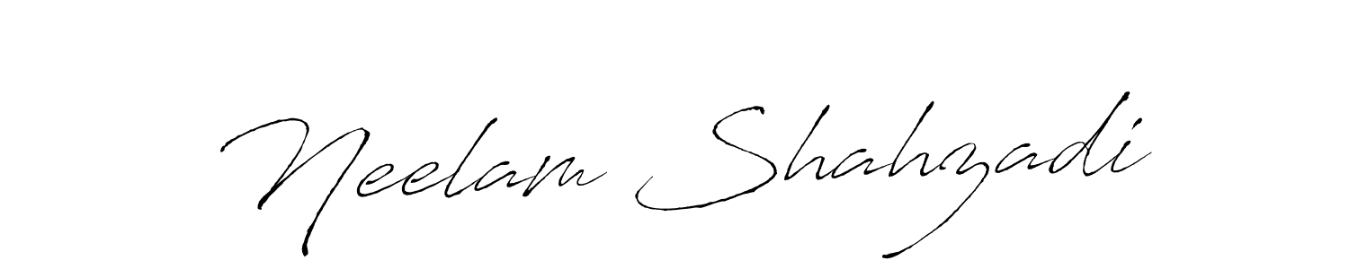 Antro_Vectra is a professional signature style that is perfect for those who want to add a touch of class to their signature. It is also a great choice for those who want to make their signature more unique. Get Neelam Shahzadi name to fancy signature for free. Neelam Shahzadi signature style 6 images and pictures png