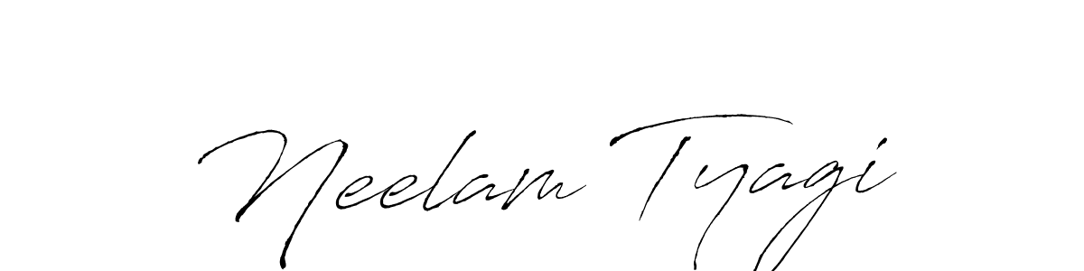 Also we have Neelam Tyagi name is the best signature style. Create professional handwritten signature collection using Antro_Vectra autograph style. Neelam Tyagi signature style 6 images and pictures png