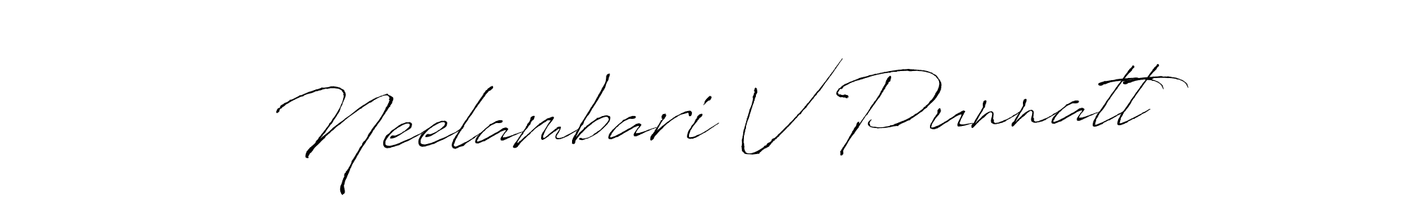 It looks lik you need a new signature style for name Neelambari V Punnatt. Design unique handwritten (Antro_Vectra) signature with our free signature maker in just a few clicks. Neelambari V Punnatt signature style 6 images and pictures png