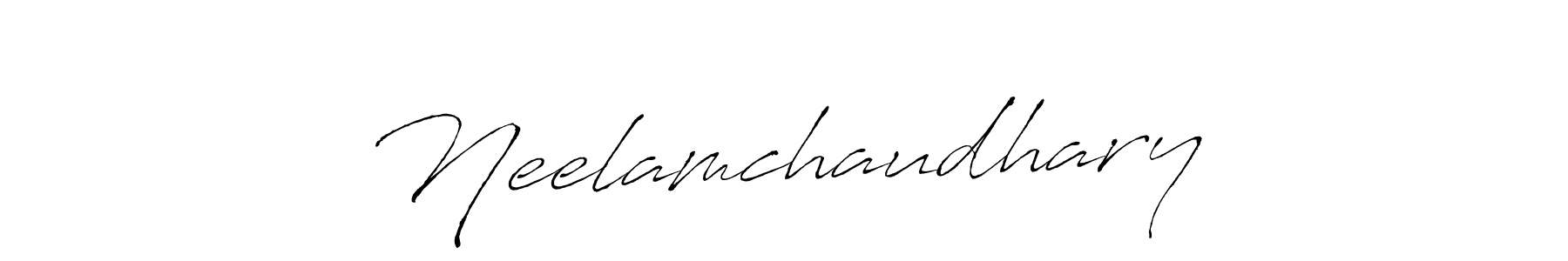 Make a beautiful signature design for name Neelamchaudhary♠. With this signature (Antro_Vectra) style, you can create a handwritten signature for free. Neelamchaudhary♠ signature style 6 images and pictures png