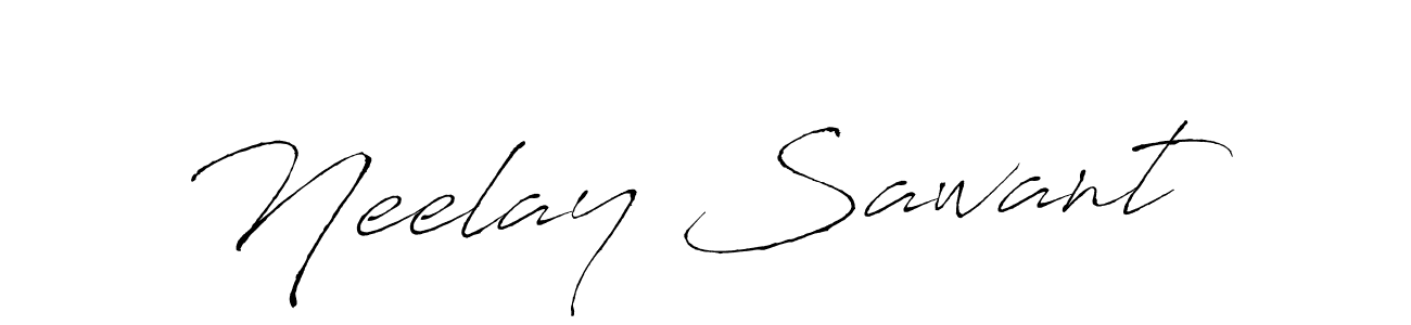 Neelay Sawant stylish signature style. Best Handwritten Sign (Antro_Vectra) for my name. Handwritten Signature Collection Ideas for my name Neelay Sawant. Neelay Sawant signature style 6 images and pictures png