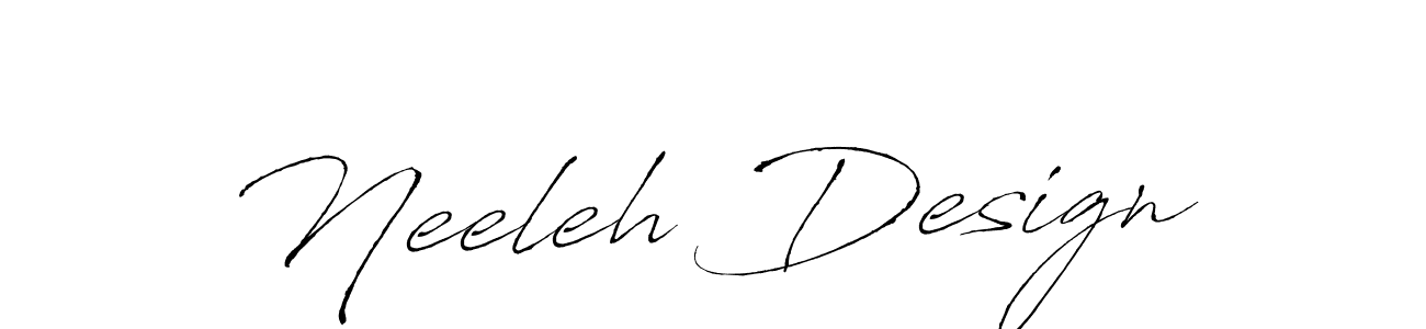 How to make Neeleh Design signature? Antro_Vectra is a professional autograph style. Create handwritten signature for Neeleh Design name. Neeleh Design signature style 6 images and pictures png