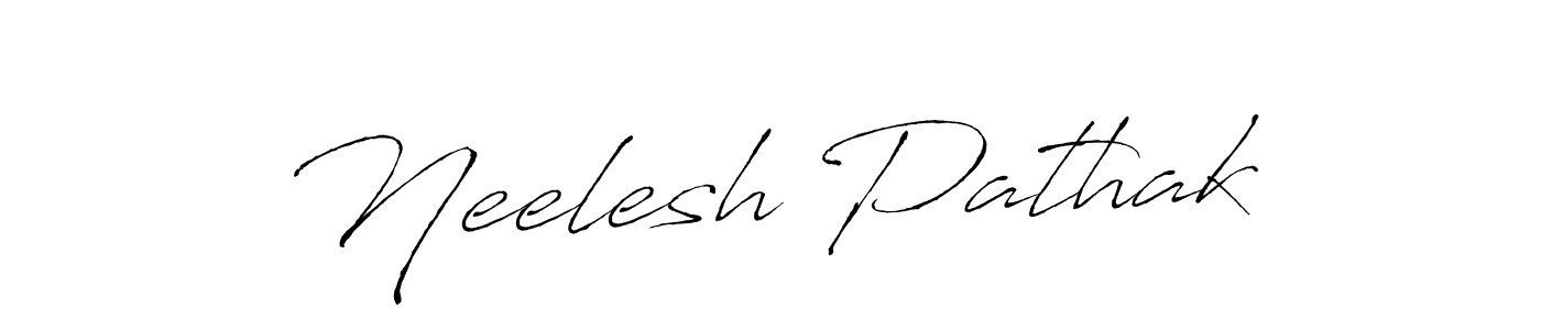 Make a beautiful signature design for name Neelesh Pathak. With this signature (Antro_Vectra) style, you can create a handwritten signature for free. Neelesh Pathak signature style 6 images and pictures png