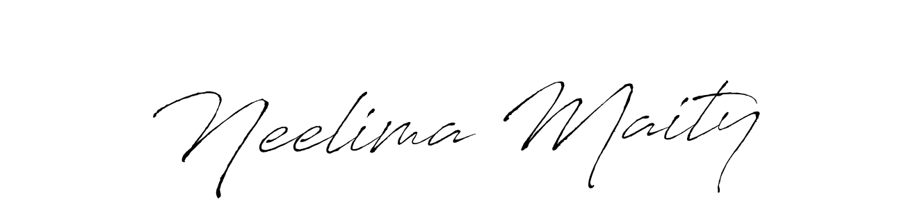 Neelima Maity stylish signature style. Best Handwritten Sign (Antro_Vectra) for my name. Handwritten Signature Collection Ideas for my name Neelima Maity. Neelima Maity signature style 6 images and pictures png