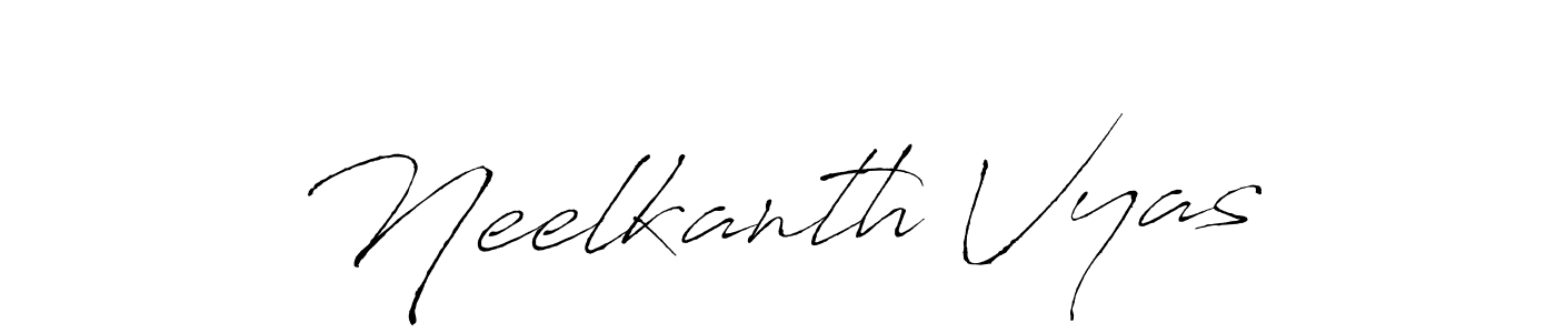 It looks lik you need a new signature style for name Neelkanth Vyas. Design unique handwritten (Antro_Vectra) signature with our free signature maker in just a few clicks. Neelkanth Vyas signature style 6 images and pictures png