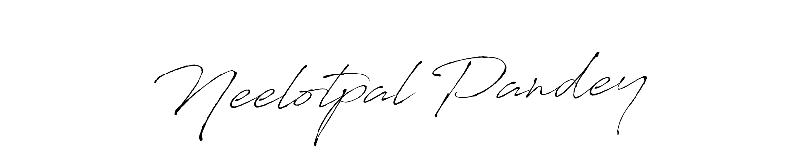 Create a beautiful signature design for name Neelotpal Pandey. With this signature (Antro_Vectra) fonts, you can make a handwritten signature for free. Neelotpal Pandey signature style 6 images and pictures png