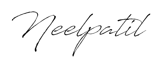 Personalize your online presence with Neelpatil signature rendered in elegant Antro_Vectra font. Great for website footers and blogs. Neelpatil signature style 6 images and pictures png
