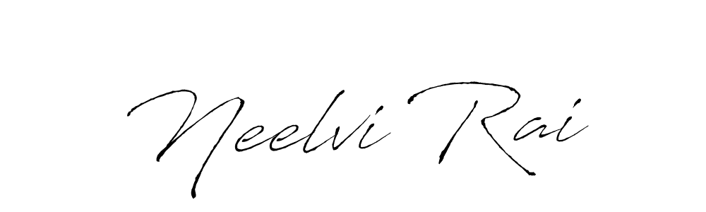 Make a beautiful signature design for name Neelvi Rai. With this signature (Antro_Vectra) style, you can create a handwritten signature for free. Neelvi Rai signature style 6 images and pictures png