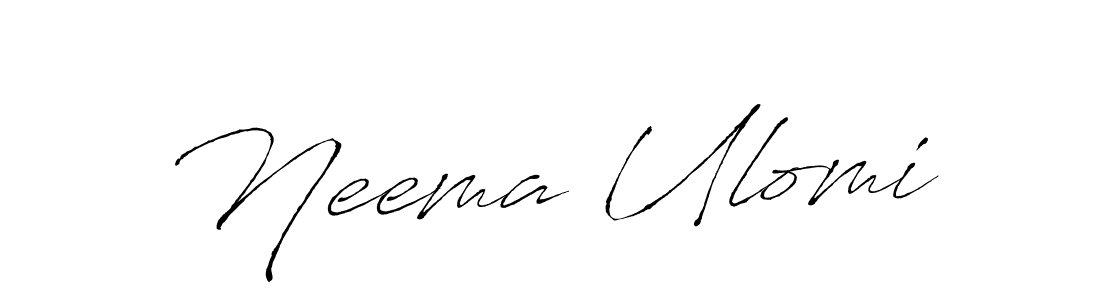 Neema Ulomi stylish signature style. Best Handwritten Sign (Antro_Vectra) for my name. Handwritten Signature Collection Ideas for my name Neema Ulomi. Neema Ulomi signature style 6 images and pictures png