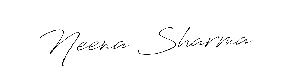 Antro_Vectra is a professional signature style that is perfect for those who want to add a touch of class to their signature. It is also a great choice for those who want to make their signature more unique. Get Neena Sharma name to fancy signature for free. Neena Sharma signature style 6 images and pictures png