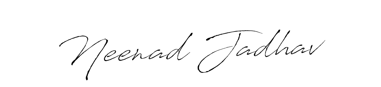 Design your own signature with our free online signature maker. With this signature software, you can create a handwritten (Antro_Vectra) signature for name Neenad Jadhav. Neenad Jadhav signature style 6 images and pictures png