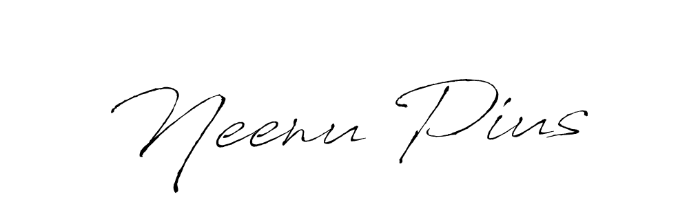 Use a signature maker to create a handwritten signature online. With this signature software, you can design (Antro_Vectra) your own signature for name Neenu Pius. Neenu Pius signature style 6 images and pictures png