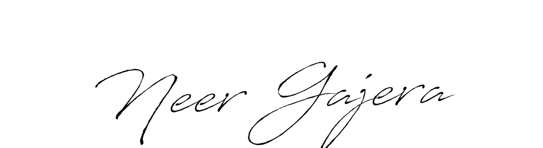 Also we have Neer Gajera name is the best signature style. Create professional handwritten signature collection using Antro_Vectra autograph style. Neer Gajera signature style 6 images and pictures png
