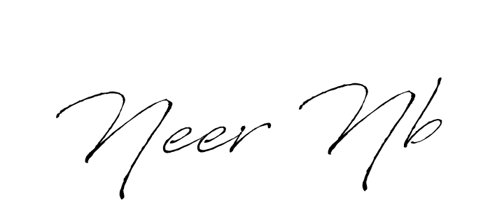 if you are searching for the best signature style for your name Neer Nb. so please give up your signature search. here we have designed multiple signature styles  using Antro_Vectra. Neer Nb signature style 6 images and pictures png