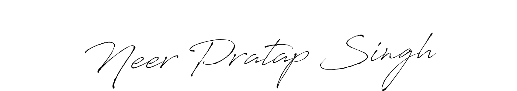 Create a beautiful signature design for name Neer Pratap Singh. With this signature (Antro_Vectra) fonts, you can make a handwritten signature for free. Neer Pratap Singh signature style 6 images and pictures png