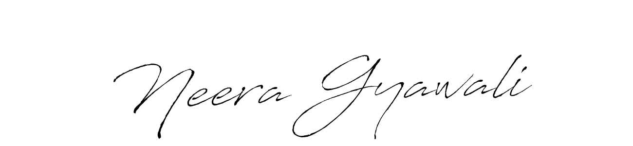 Make a beautiful signature design for name Neera Gyawali. With this signature (Antro_Vectra) style, you can create a handwritten signature for free. Neera Gyawali signature style 6 images and pictures png