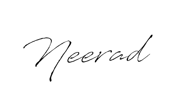 if you are searching for the best signature style for your name Neerad. so please give up your signature search. here we have designed multiple signature styles  using Antro_Vectra. Neerad signature style 6 images and pictures png