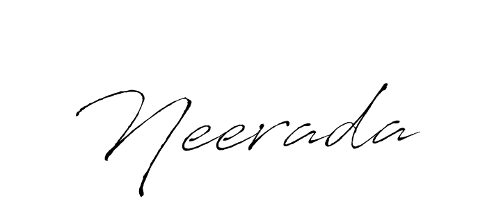 Antro_Vectra is a professional signature style that is perfect for those who want to add a touch of class to their signature. It is also a great choice for those who want to make their signature more unique. Get Neerada name to fancy signature for free. Neerada signature style 6 images and pictures png