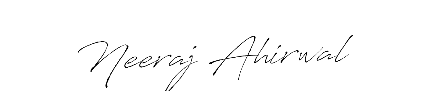 How to make Neeraj Ahirwal signature? Antro_Vectra is a professional autograph style. Create handwritten signature for Neeraj Ahirwal name. Neeraj Ahirwal signature style 6 images and pictures png