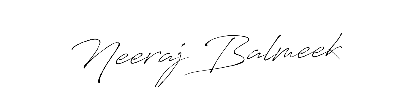 Make a short Neeraj Balmeek signature style. Manage your documents anywhere anytime using Antro_Vectra. Create and add eSignatures, submit forms, share and send files easily. Neeraj Balmeek signature style 6 images and pictures png