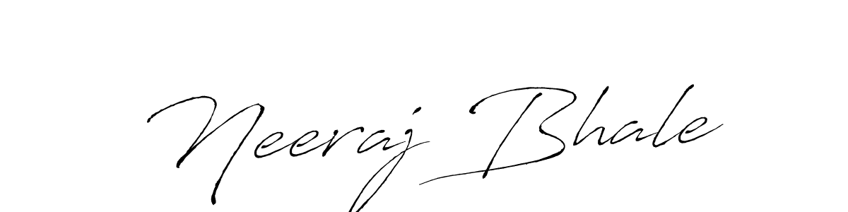 Design your own signature with our free online signature maker. With this signature software, you can create a handwritten (Antro_Vectra) signature for name Neeraj Bhale. Neeraj Bhale signature style 6 images and pictures png
