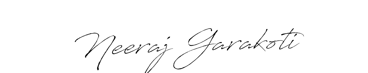 Also You can easily find your signature by using the search form. We will create Neeraj Garakoti name handwritten signature images for you free of cost using Antro_Vectra sign style. Neeraj Garakoti signature style 6 images and pictures png
