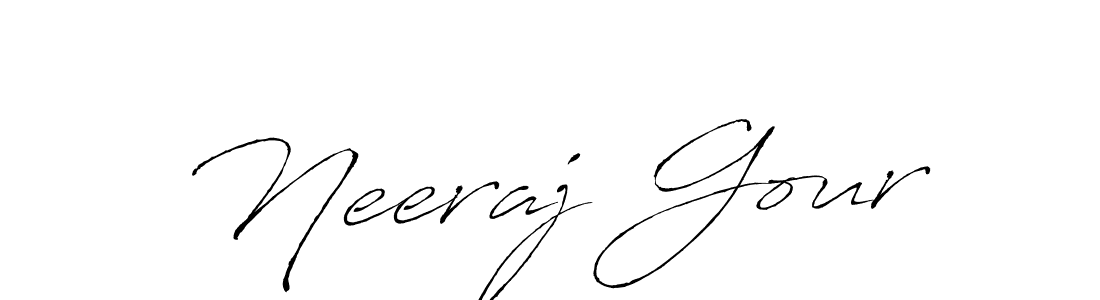 Also we have Neeraj Gour name is the best signature style. Create professional handwritten signature collection using Antro_Vectra autograph style. Neeraj Gour signature style 6 images and pictures png