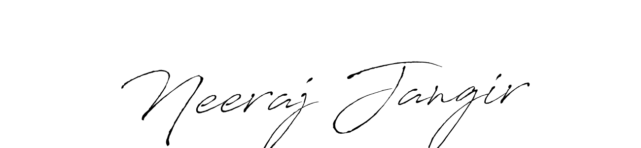 It looks lik you need a new signature style for name Neeraj Jangir. Design unique handwritten (Antro_Vectra) signature with our free signature maker in just a few clicks. Neeraj Jangir signature style 6 images and pictures png