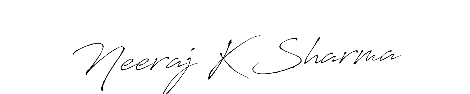 Also You can easily find your signature by using the search form. We will create Neeraj K Sharma name handwritten signature images for you free of cost using Antro_Vectra sign style. Neeraj K Sharma signature style 6 images and pictures png