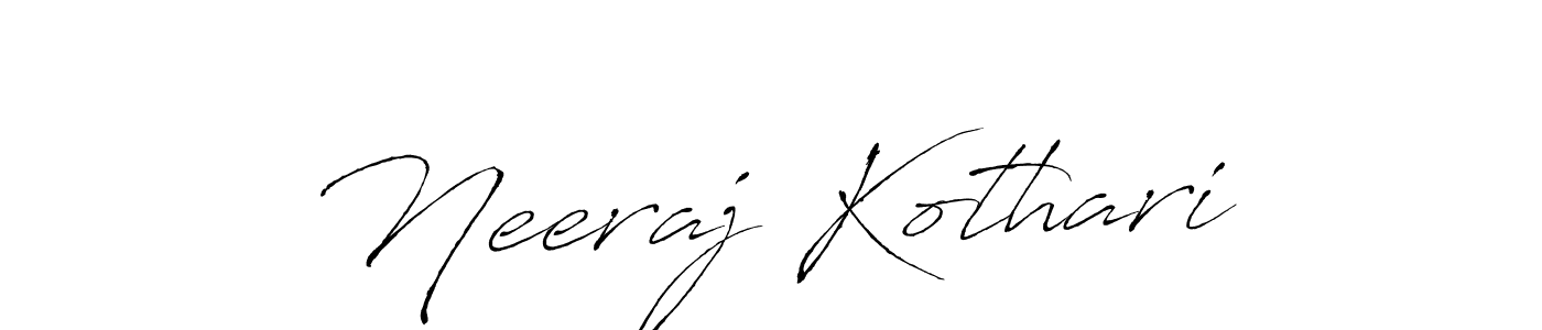 How to make Neeraj Kothari signature? Antro_Vectra is a professional autograph style. Create handwritten signature for Neeraj Kothari name. Neeraj Kothari signature style 6 images and pictures png