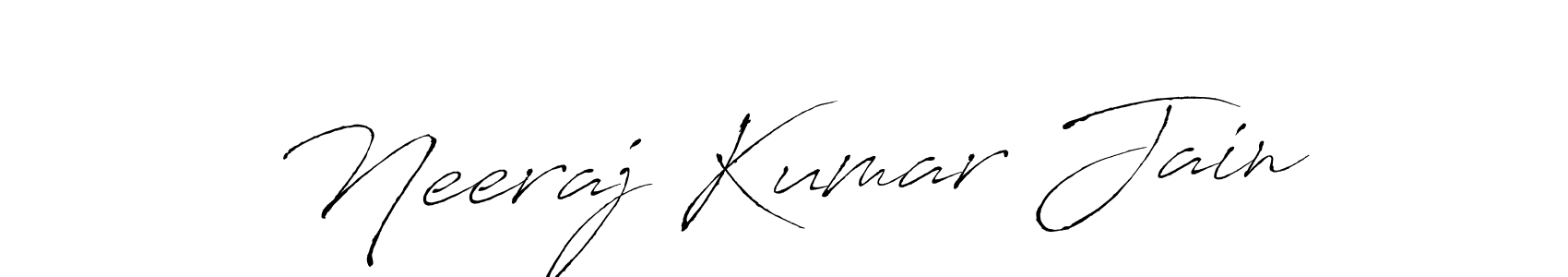 Antro_Vectra is a professional signature style that is perfect for those who want to add a touch of class to their signature. It is also a great choice for those who want to make their signature more unique. Get Neeraj Kumar Jain name to fancy signature for free. Neeraj Kumar Jain signature style 6 images and pictures png