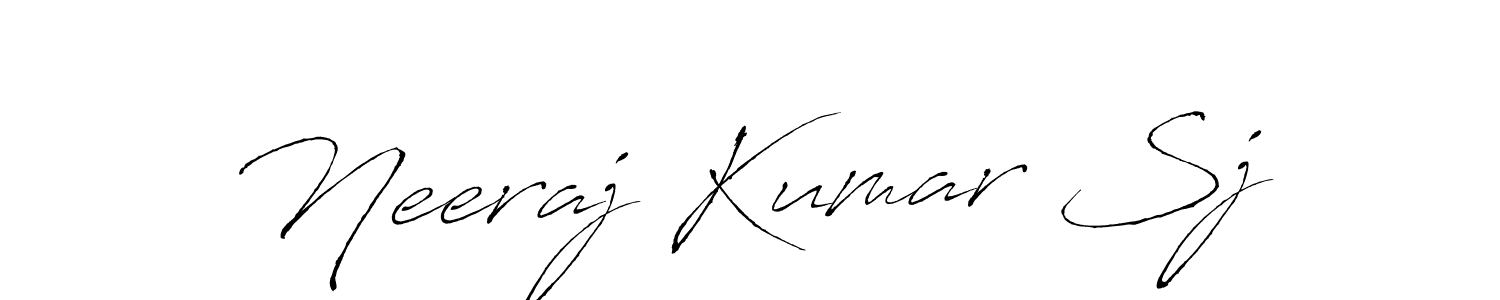 Also we have Neeraj Kumar Sj name is the best signature style. Create professional handwritten signature collection using Antro_Vectra autograph style. Neeraj Kumar Sj signature style 6 images and pictures png