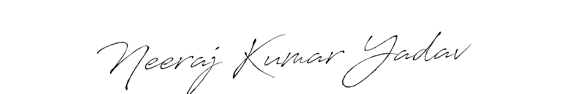 Design your own signature with our free online signature maker. With this signature software, you can create a handwritten (Antro_Vectra) signature for name Neeraj Kumar Yadav. Neeraj Kumar Yadav signature style 6 images and pictures png