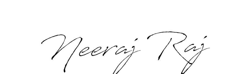 Neeraj Raj stylish signature style. Best Handwritten Sign (Antro_Vectra) for my name. Handwritten Signature Collection Ideas for my name Neeraj Raj. Neeraj Raj signature style 6 images and pictures png