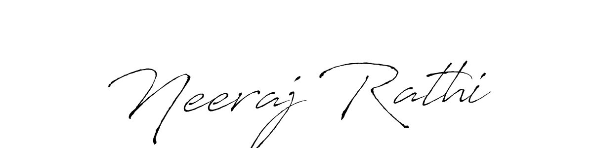 Create a beautiful signature design for name Neeraj Rathi. With this signature (Antro_Vectra) fonts, you can make a handwritten signature for free. Neeraj Rathi signature style 6 images and pictures png