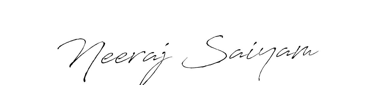 Use a signature maker to create a handwritten signature online. With this signature software, you can design (Antro_Vectra) your own signature for name Neeraj Saiyam. Neeraj Saiyam signature style 6 images and pictures png