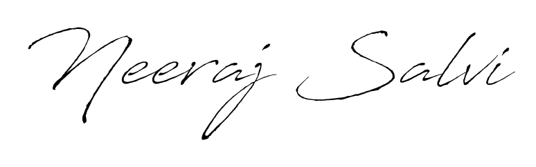 A stylish, flowing autograph style designed for name Neeraj Salvi using Antro_Vectra typography. Perfect for digital creative projects. Neeraj Salvi signature style 6 images and pictures png