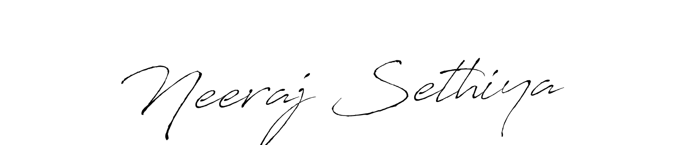 Neeraj Sethiya stylish signature style. Best Handwritten Sign (Antro_Vectra) for my name. Handwritten Signature Collection Ideas for my name Neeraj Sethiya. Neeraj Sethiya signature style 6 images and pictures png