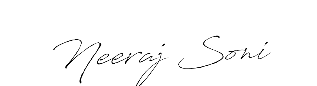 Create a beautiful signature design for name Neeraj Soni. With this signature (Antro_Vectra) fonts, you can make a handwritten signature for free. Neeraj Soni signature style 6 images and pictures png