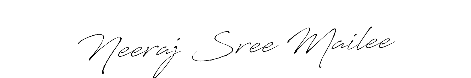 It looks lik you need a new signature style for name Neeraj Sree Mailee. Design unique handwritten (Antro_Vectra) signature with our free signature maker in just a few clicks. Neeraj Sree Mailee signature style 6 images and pictures png