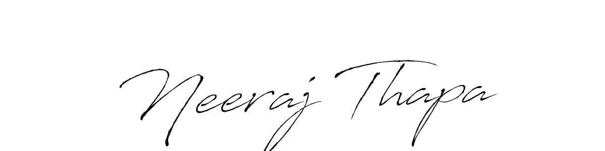 Make a short Neeraj Thapa signature style. Manage your documents anywhere anytime using Antro_Vectra. Create and add eSignatures, submit forms, share and send files easily. Neeraj Thapa signature style 6 images and pictures png