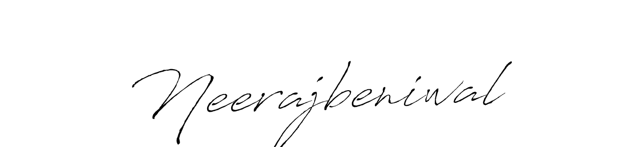 It looks lik you need a new signature style for name Neerajbeniwal. Design unique handwritten (Antro_Vectra) signature with our free signature maker in just a few clicks. Neerajbeniwal signature style 6 images and pictures png