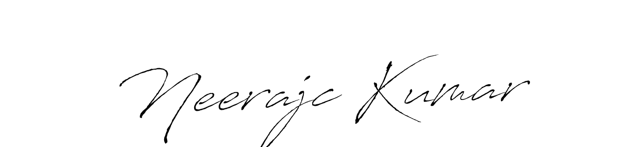 Neerajc Kumar stylish signature style. Best Handwritten Sign (Antro_Vectra) for my name. Handwritten Signature Collection Ideas for my name Neerajc Kumar. Neerajc Kumar signature style 6 images and pictures png