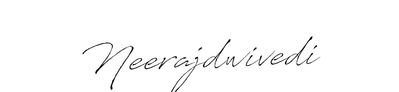 Use a signature maker to create a handwritten signature online. With this signature software, you can design (Antro_Vectra) your own signature for name Neerajdwivedi. Neerajdwivedi signature style 6 images and pictures png