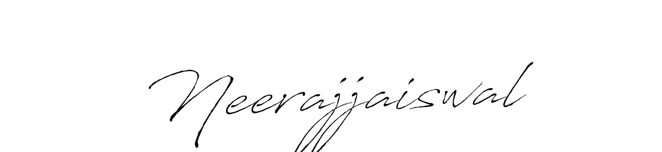 How to make Neerajjaiswal name signature. Use Antro_Vectra style for creating short signs online. This is the latest handwritten sign. Neerajjaiswal signature style 6 images and pictures png