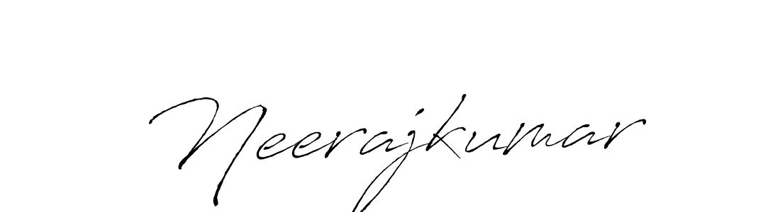 Use a signature maker to create a handwritten signature online. With this signature software, you can design (Antro_Vectra) your own signature for name Neerajkumar. Neerajkumar signature style 6 images and pictures png