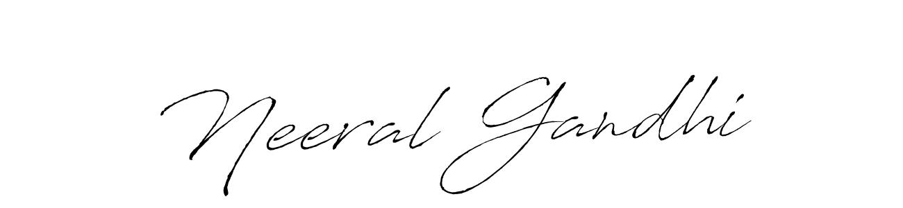 How to Draw Neeral Gandhi signature style? Antro_Vectra is a latest design signature styles for name Neeral Gandhi. Neeral Gandhi signature style 6 images and pictures png